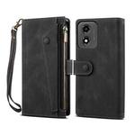 For Motorola Moto E14 ESEBLE Retro Frosted RFID Leather Phone Case(Black)