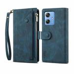 For Motorola Moto G54 Power 5G ESEBLE Retro Frosted RFID Leather Phone Case(Dark Green)