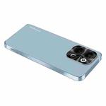 For OPPO Reno9 / Reno9 Pro AG Frosted Electroplating Acrylic Phone Case(Sierra Blue)