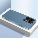 For OPPO Reno13 Global AG Frosted Electroplating Acrylic Phone Case(Navy Blue)
