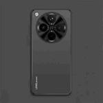 For OPPO Find X8s+ AG Frosted Electroplating Acrylic Phone Case(Black)