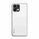 For OPPO K13 / K12s AG Frosted Electroplating Acrylic Phone Case(Silver White)