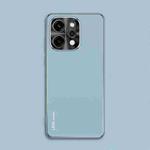 For OPPO Reno14 Pro Global AG Frosted Electroplating Acrylic Phone Case(Sierra Blue)