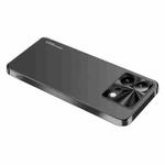 For vivo iQOO Neo8 Pro AG Frosted Electroplating Acrylic Phone Case(Black)