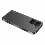 For vivo iQOO Neo9 AG Frosted Electroplating Acrylic Phone Case(Black)