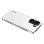 For vivo iQOO Neo9 AG Frosted Electroplating Acrylic Phone Case(Silver White)