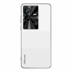 For vivo iQOO 11 Pro AG Frosted Electroplating Acrylic Phone Case(Silver White)