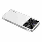 For vivo X80 AG Frosted Electroplating Acrylic Phone Case(Silver White)