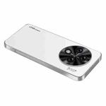 For vivo X100s AG Frosted Electroplating Acrylic Phone Case(Silver White)