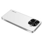 For vivo iQOO Z9 Turbo AG Frosted Electroplating Acrylic Phone Case(Silver White)