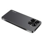 For vivo iQOO Z9 AG Frosted Electroplating Acrylic Phone Case(Black)