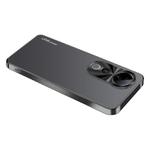 For vivo S19 Pro AG Frosted Electroplating Acrylic Phone Case(Black)