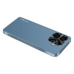 For vivo Y200 GT AG Frosted Electroplating Acrylic Phone Case(Navy Blue)