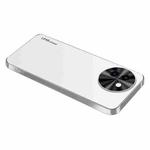 For vivo Y200i AG Frosted Electroplating Acrylic Phone Case(Silver White)