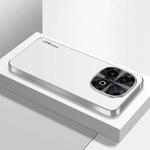 For vivo iQOO 13 AG Frosted Electroplating Acrylic Phone Case(Silver White)