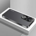 For vivo S20 AG Frosted Electroplating Acrylic Phone Case(Black)