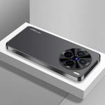 For vivo X200 AG Frosted Electroplating Acrylic Phone Case(Black)