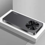 For vivo Y300 AG Frosted Electroplating Acrylic Phone Case(Black)