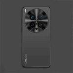 For vivo X200 Ultra AG Frosted Electroplating Acrylic Phone Case(Black)