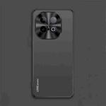 For vivo iQOO Z10 Turbo AG Frosted Electroplating Acrylic Phone Case(Black)