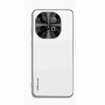 For vivo iQOO Z10 Turbo AG Frosted Electroplating Acrylic Phone Case(Silver White)