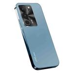 For vivo V29 Pro AG Frosted Electroplating Acrylic Phone Case(Navy Blue)