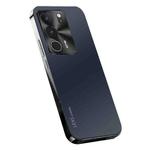For vivo V29 Pro AG Frosted Electroplating Acrylic Phone Case(Black)