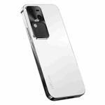 For vivo V30 Pro AG Frosted Electroplating Acrylic Phone Case(Silver White)