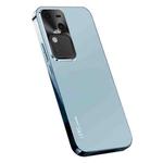 For vivo V30 Pro AG Frosted Electroplating Acrylic Phone Case(Sierra Blue)