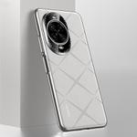 For Huawei nova 14 Plain Leather PC Phone Case(White)