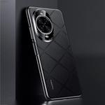 For Huawei nova 14 Pro Plain Leather PC Phone Case(Black)
