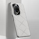 For Huawei nova 14 Ultra Plain Leather PC Phone Case(White)