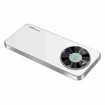 For Huawei Mate 60 Pro AG Frosted Electroplating Acrylic Phone Case(Silver White)