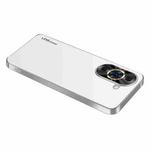 For Huawei nova 10 Pro AG Frosted Electroplating Acrylic Phone Case(Silver White)