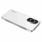 For Huawei nova 11 AG Frosted Electroplating Acrylic Phone Case(Silver White)