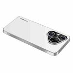 For Huawei Pura 70 AG Frosted Electroplating Acrylic Phone Case(Silver White)