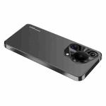 For Huawei Pura 70 Ultra AG Frosted Electroplating Acrylic Phone Case(Black)