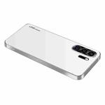 For Huawei P30 Pro AG Frosted Electroplating Acrylic Phone Case(Silver White)