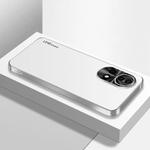 For Huawei nova 13 AG Frosted Electroplating Acrylic Phone Case(Silver White)
