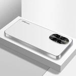 For Huawei nova 13 Pro AG Frosted Electroplating Acrylic Phone Case(Silver White)