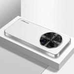 For Huawei Mate 70 AG Frosted Electroplating Acrylic Phone Case(Silver White)