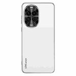 For Huawei nova 14 AG Frosted Electroplating Acrylic Phone Case(Silver White)