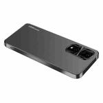 For Honor 90 Pro AG Frosted Electroplating Acrylic Phone Case(Black)