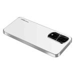 For Honor 90 Pro AG Frosted Electroplating Acrylic Phone Case(Silver White)