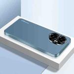 For Honor 300 AG Frosted Electroplating Acrylic Phone Case(Navy Blue)