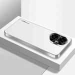 For Honor 300 AG Frosted Electroplating Acrylic Phone Case(Silver White)