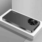 For Honor 300 Pro AG Frosted Electroplating Acrylic Phone Case(Black)