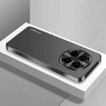 For Honor Magic7 AG Frosted Electroplating Acrylic Phone Case(Black)