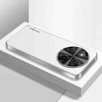 For Honor X60 Pro AG Frosted Electroplating Acrylic Phone Case(Silver White)