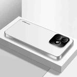 For Honor X60i AG Frosted Electroplating Acrylic Phone Case(Silver White)